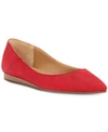 Lucky Brand Bylando Flats Women's Shoes In Redstone Nubuck