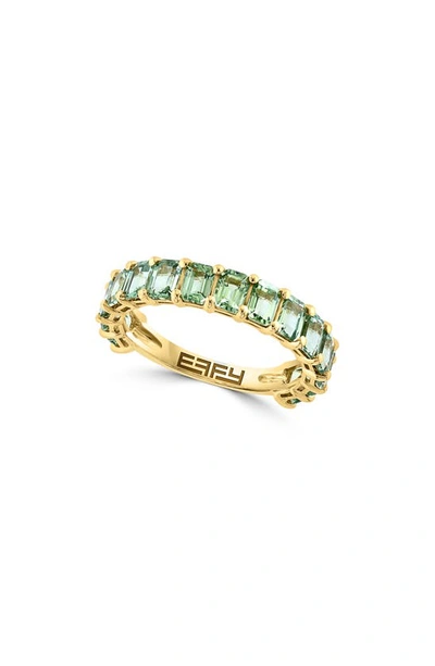 Effy 14k Yellow Gold Green Sapphire Ring