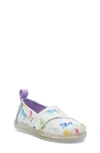 Toms Kids' Alpargata Slip-on Sneaker In White