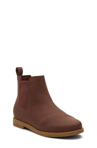 Toms Kids' Charli Chelsea Boot In Dark Brown