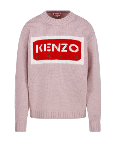 Kenzo Paris Logo Jumper In Pink