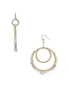 Chan Luu Double Loop Drop Earrings In Silver