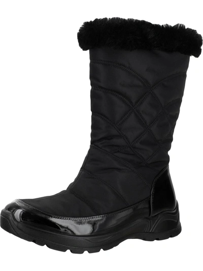 Easy Street Cuddle Womens Faux Fur Cold Weather Winter Boots In Multi