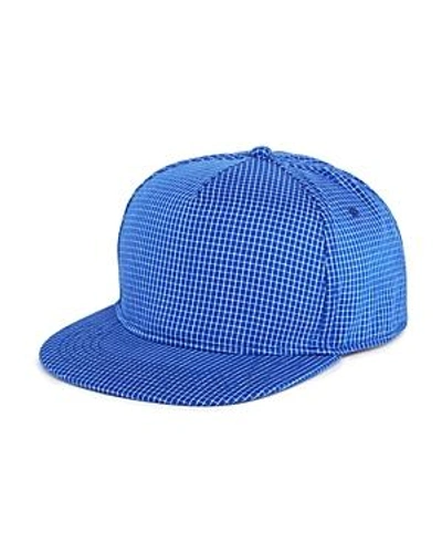 Gents Check Chairman Hat In Royal Blue