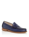 G.h. Bass & Co. Men's Larson Leather Penny Loafers In Navy/ Navy Leather