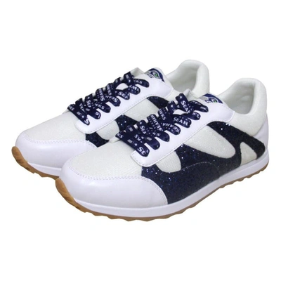 Cuce White Seattle Seahawks Glitter Trainers