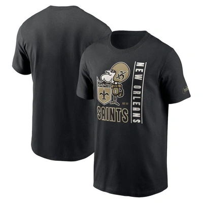 Nike Black New Orleans Saints Lockup Essential T-shirt