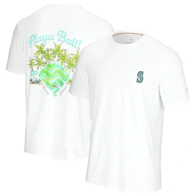 Tommy Bahama White Seattle Mariners Playa Ball T-shirt