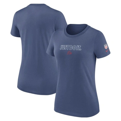 Nike Blue Uswnt Just Do It T-shirt