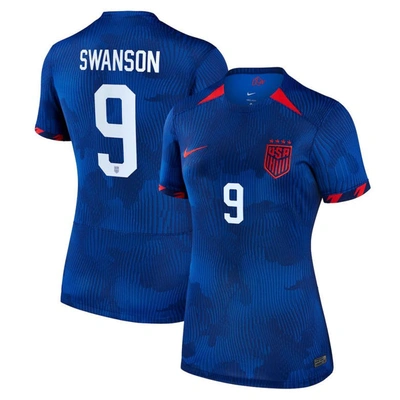 Nike Mallory Swanson Royal Uswnt 2023 Away Replica Jersey In Blue