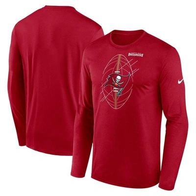 Nike Red Tampa Bay Buccaneers Legend Icon Long Sleeve T-shirt