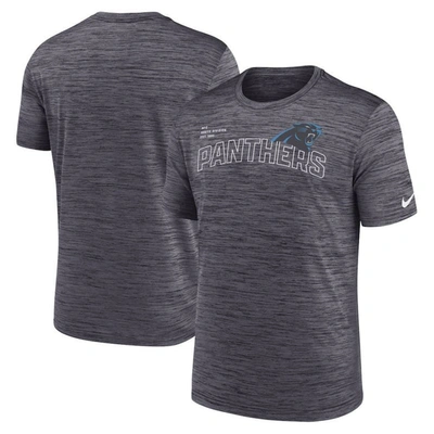 Nike Black Carolina Panthers Velocity Arch Performance T-shirt