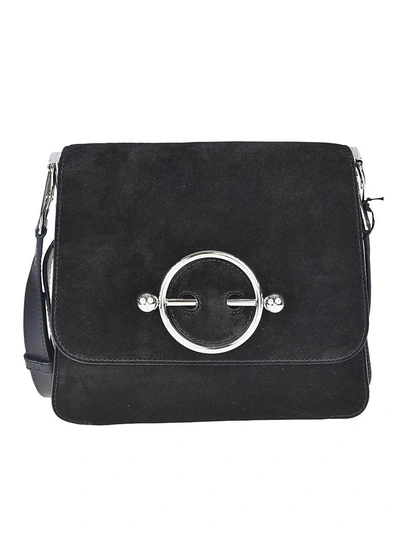 Jw Anderson J.w. Anderson Disk Shoulder Bag In Nero