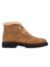 Aquatalia Madelina Suede Lace-up Ankle Boots In Whiskey/sand
