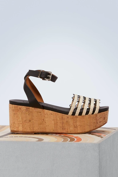 Ball Pages Marquesa Platform Sandals In Black
