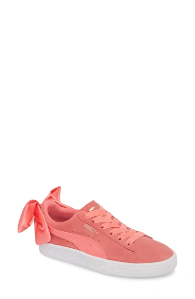 Puma Bow Sneaker In Pink