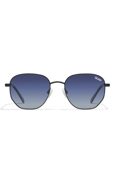 Quay Big Time In Black,navy Polarized