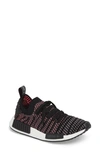 Adidas Originals Nmd R1 Stlt Primeknit Sneaker In Core Black/ Grey/ Solar Pink