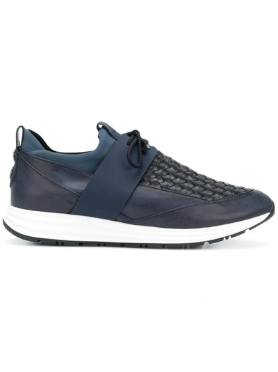 Alexander Smith Woven Detail Sneakers - Blue