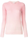 Agnona Ombre Fitted Sweater In Pink