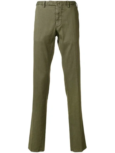 Biagio Santaniello Straight-leg Trousers In Green