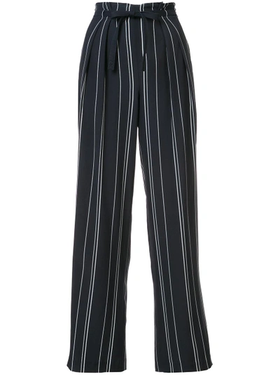 Vince Striped Loose Fit Trousers