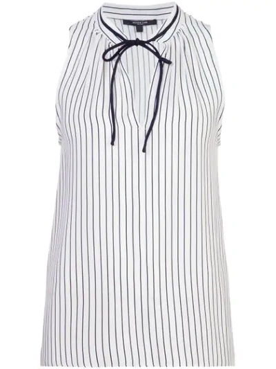 Derek Lam Front Fastened Sleeveless Blouse In White