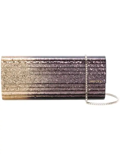 Jimmy Choo Sweetie Glittered Clutch In Pink