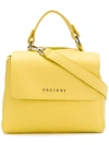 Orciani Small Pebbled Leather Shoulder Bag