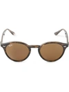 Ray Ban Ray-ban Round Frame Sunglasses - Brown