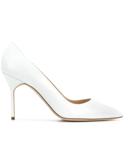 Manolo Blahnik Bb 90 Pumps - White