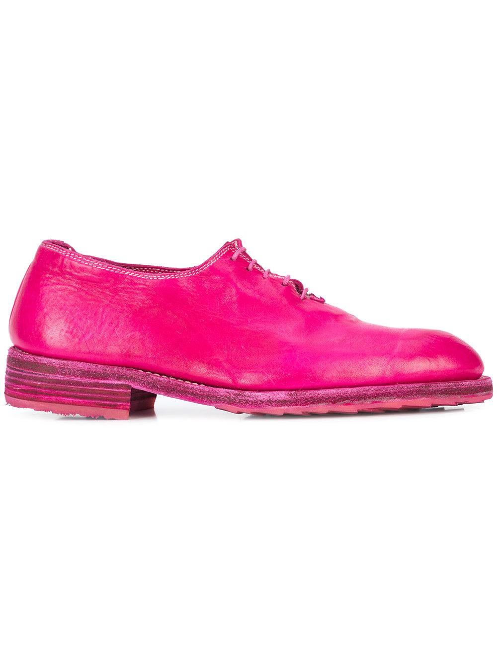 Guidi Lace-Up Oxford Shoes - Pink | ModeSens
