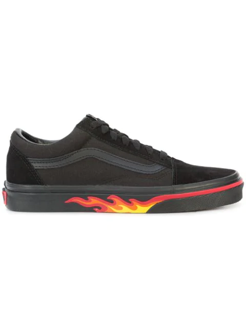 vans flame lace up