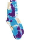 Suicoke Tie Dye Socks In Blue