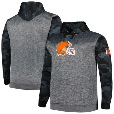 Fanatics Men's  Branded Heather Charcoal San Francisco 49ers Big And Tall Camo Pullover Hoodie