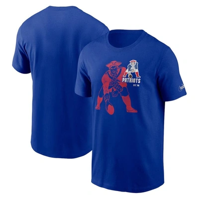 Nike Royal New England Patriots Logo Essential T-shirt In Blue