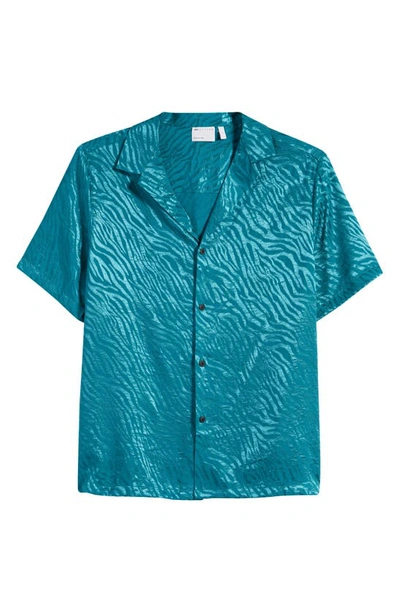 ASOS DESIGN REVERE RELAXED FIT SHORT SLEEVE BUTTON-UP SHIRT 