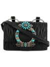 Miu Miu Lady Matelassé Crossbody Bag - Black