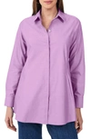 Foxcroft Cici Non-iron Tunic Blouse In Soft Violet