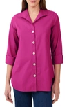 Foxcroft Pandora Non-iron Cotton Shirt In Fuchsia