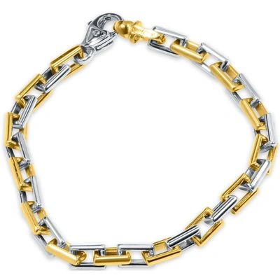 Pompeii3 Men's Link 14k Gold (39gram) Or Platinum (63gram) 6.5mm Bracelet 8.5" In Multi