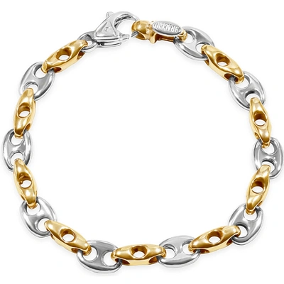Pompeii3 Men's Marine Link 14k Gold (32gram) Or Platinum (51gram) 5-9mm Bracelet 8.75" In Multi