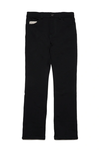 N°21 Kids' Five-pocket Pants In Fleece In Black