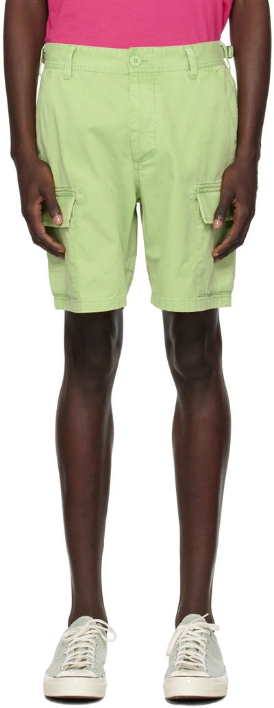 Saturdays Surf Nyc Green Balugo Sunbaked Shorts In Forest Shade
