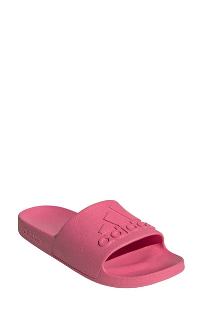 Adidas Originals Adilette Aqua Sportswear Slide Sandal In Pink/ Pink/ Pink Fusion