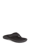 Olukai Hokua Flip Flop In Onyx/ Onyx