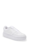 Nike Court Vision Alta Platform Sneaker In White/white