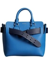 Burberry The Small Leather Belt Bag In Hydrangea Blue
