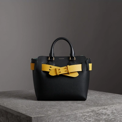 Burberry The Small Leather Belt Bag In Black
