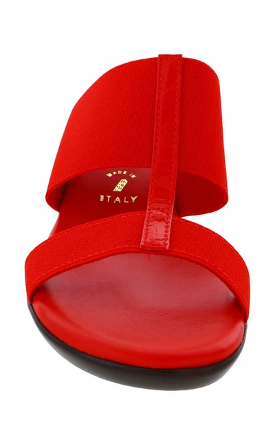 Italian Shoemakers Sadey Wedge Sandal In Red